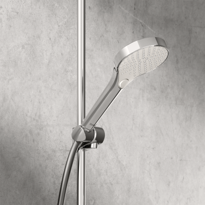 HANSAVIVA Handbrause 44330300 Durchfluss bei 3 bar 12 l/min, G 1/2, chrom