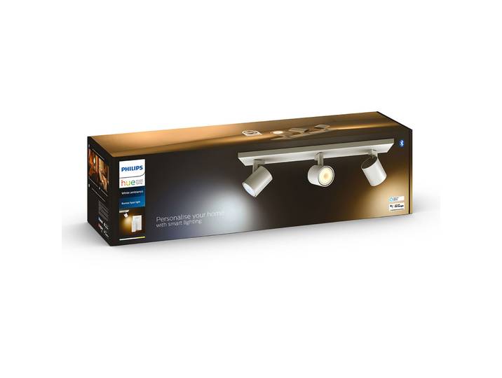 Philips Hue White Ambiance Spot Runner LED Spot GU10 3 × 5.8 W 280 lm - Farbe: weiss - LED - Lichtfarbe: Warmweiss – Kaltweiss- LED Energiesparlampe