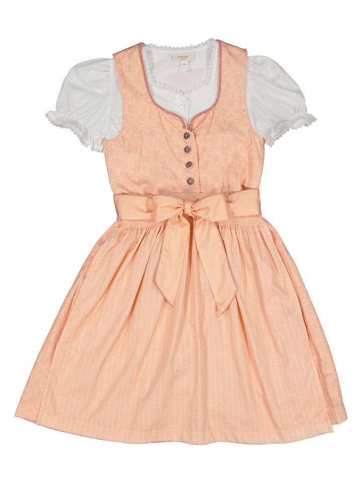 Turi Landhaus Dirndl in Apricot - 128