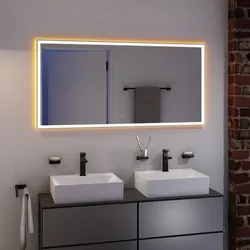 hansgrohe Xarita Spiegel 54984700 mit kapazitiven Berührungssensor, 1400 x 700 x 50 mm, mattweiß