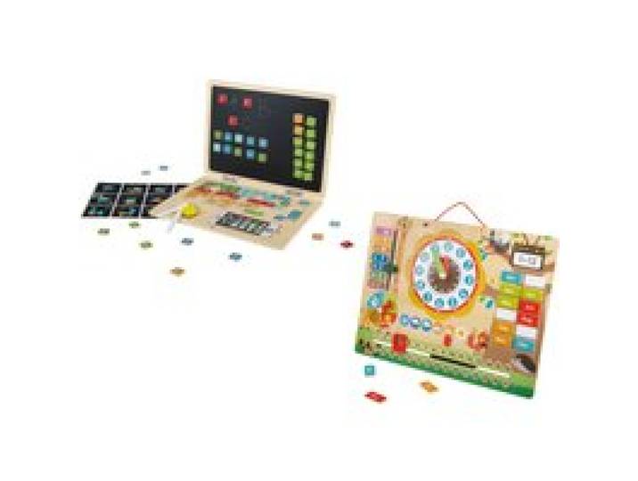PLAYTIVE Table magnétique en bois et ordinateur portable