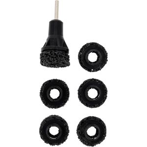 KS-Tools Radnabenschleifer 100.5085, 3-kant 11 mm, 7-teilig, Ø 40 mm, aus Silizium-Karbid, für Stehbolzen