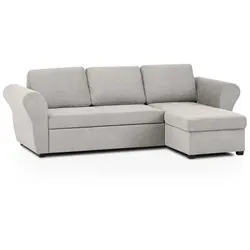 BOOOM Ecksofa mit Funktion Lasse Stoff Cream