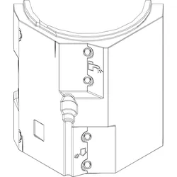 BOSCH Ersatzteil TTNR: 8733703231 Isolierung seitlich
