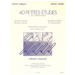 40 Petites Etudes Pour Trombone Tenor Galiegue, Marcel, Co-Auteur, Fachbücher von Jérme Naulais