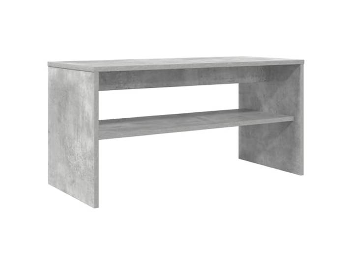 KUPTYERFG TV-Schrank Beton Grau 80x35x40 cm Fernsehtisch Holzwerkstoff Kompaktes Lowboard in Beton-Optik fuer Wohnzimmer und Schlafzimmer, bietet stabilen Platz fuer Unterhaltungsmedien.