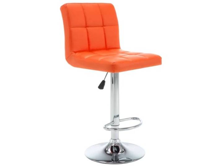 HKLGBVCR Barhocker, 2-teilig, Orange, Kunstleder, verstellbar Bequeme Rückenlehne, gepolsterter Sitz, Gasheben, kommerzielle Nutzung, modernes Interieur