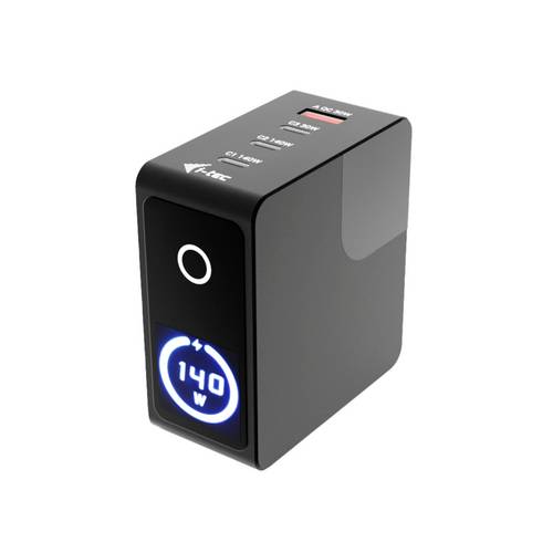 i-tec 140W Intelligent Multiport USB Charger USB Ladegerät 140 W 3x USB-C, 1x USB-A USB PD 3.1 Schwarz USB Power Delivery (USB-PD)