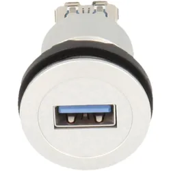 Schlegel USB-Einbaubuchsen 3.0 Buchse, Einbau RRJ USB3 AA 633 Inhalt: 1 St., Elektronikkabel + Stecker, Silber