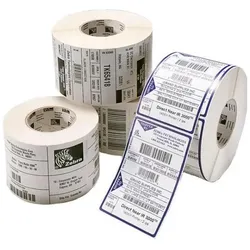 Zebra, Etikettenrolle, ZIPRT3014477 Druckeretikett Weiss Selbstklebendes Druckeretikett