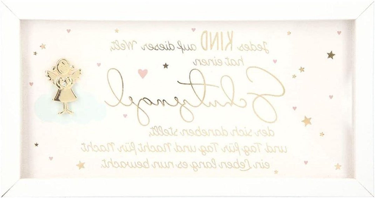 Wit houten fotolijst met compliment spreuk - Decoratielijst - 14 x 10 cm
