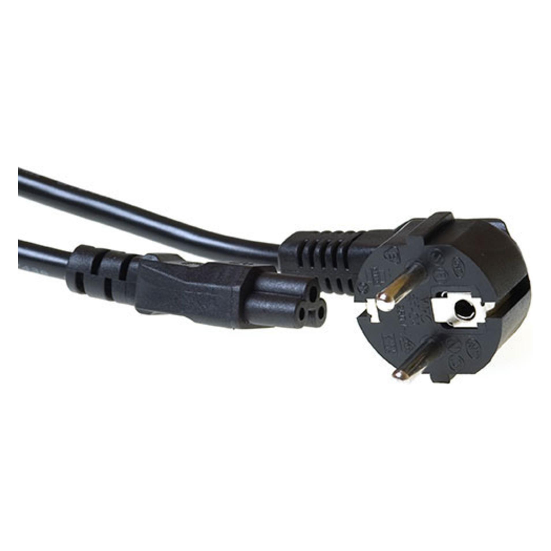 ACT Powercord mains connector CEE7/7 male (angled) (1 m, CEE 7/7) (AK5162)