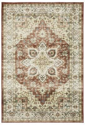 Vista Home Sunderland Vintage Medallion Machine Washable Area Rug Mat