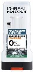 L'Oréal Paris Men Expert Magnesium Defense Gel Douche Crème Peau Sensible 0% Alcool 300 ML - Flacon 300 ml