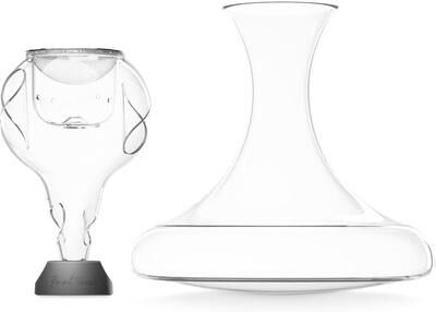 Final Touch Glass Conundrum Wine Aerator and Revolving Decanter Set - 25.4 oz