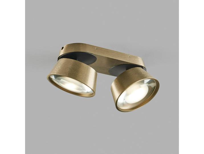 Vantage LED-Spot 2 messing 2-flg., verstellbar - Light-Point Vantage 2 - Wohnzimmer - Design - Aluminium - Mehrflammig