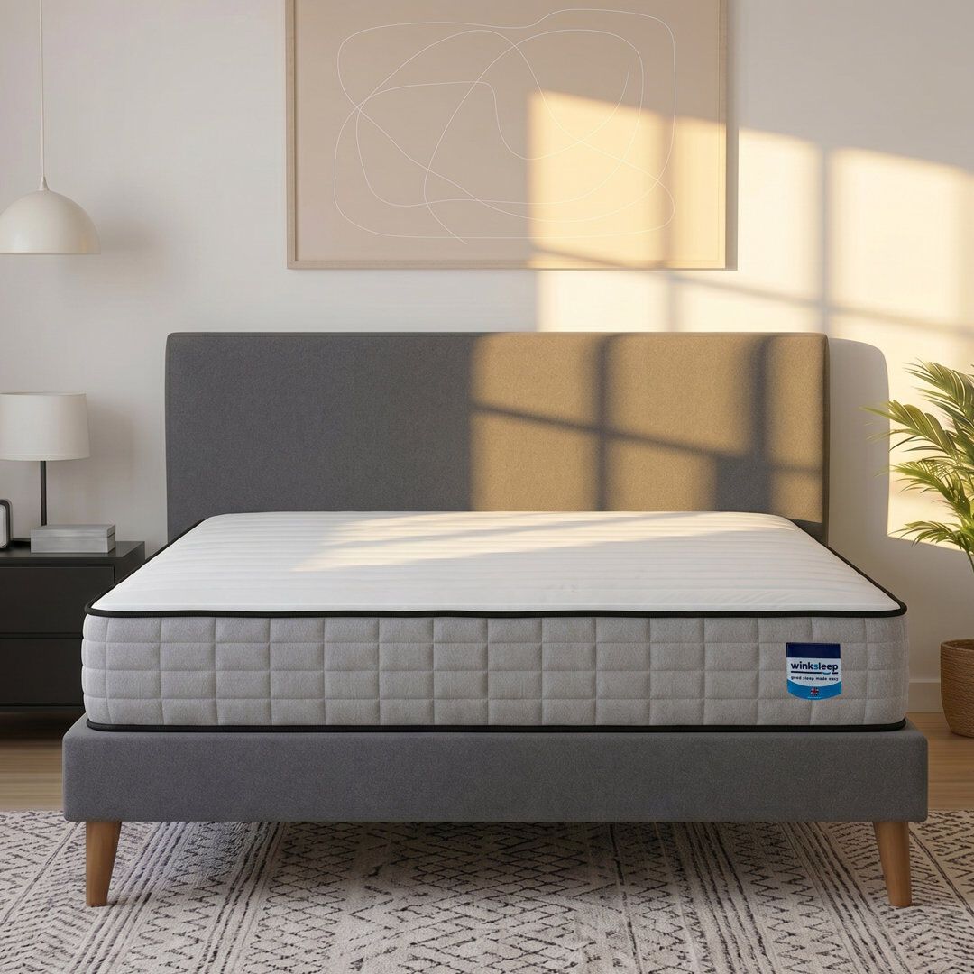 Winksleep Hydro Memory Foam Spring Mattress, Medium-Plush, 9-Zone Therma Pure Small Double (4')
