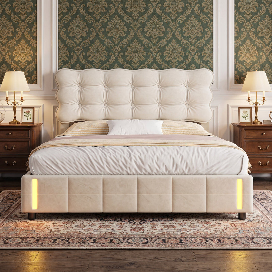 Metro Ottoman Bed Beige 120*190cm
