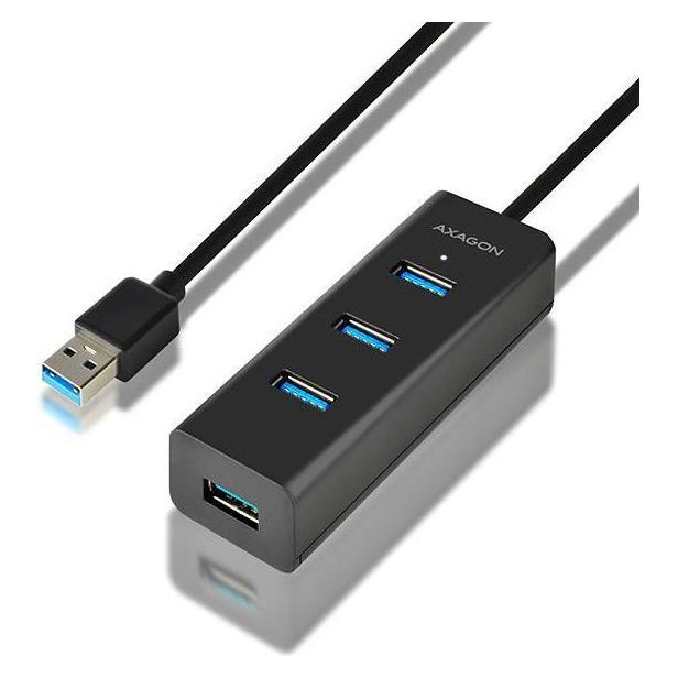 Axagon HUE-S2BL (Micro USB, USB-A, 4 Ports) (HUE-S2BL)