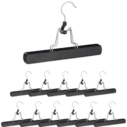 Relaxdays 84 x Hosenspanner in Schwarz Schwarz,Silber