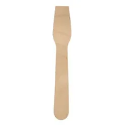 Papstar 1000 Eislöffel aus Holz "pure" 9,4 cm gewachst Eisspatel Einweglöffel