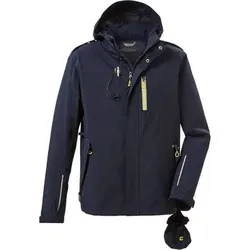 KILLTEC Herren Funktionsjacke mit abzippbarer Kapuze für Hundebesitzer KOS 149 MN JCKT, Größe L in Blau dunkelnavy