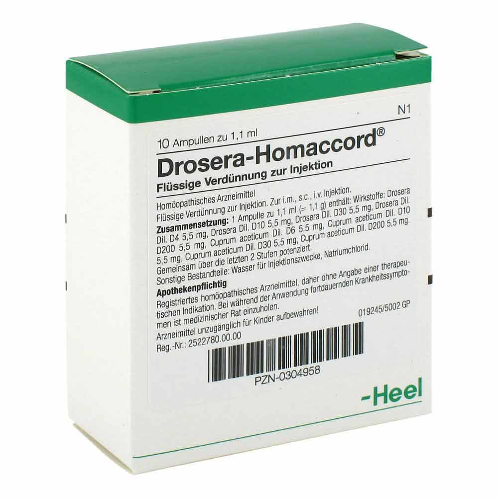 Biologische Heilmittel Heel GmbH Drosera Homaccord Ampullen 00304958