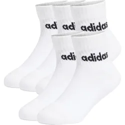 5er Pack adidas Linear Kids Ankle Freizeitsocken Kinder KA7440 - white/white/white/white 25-27