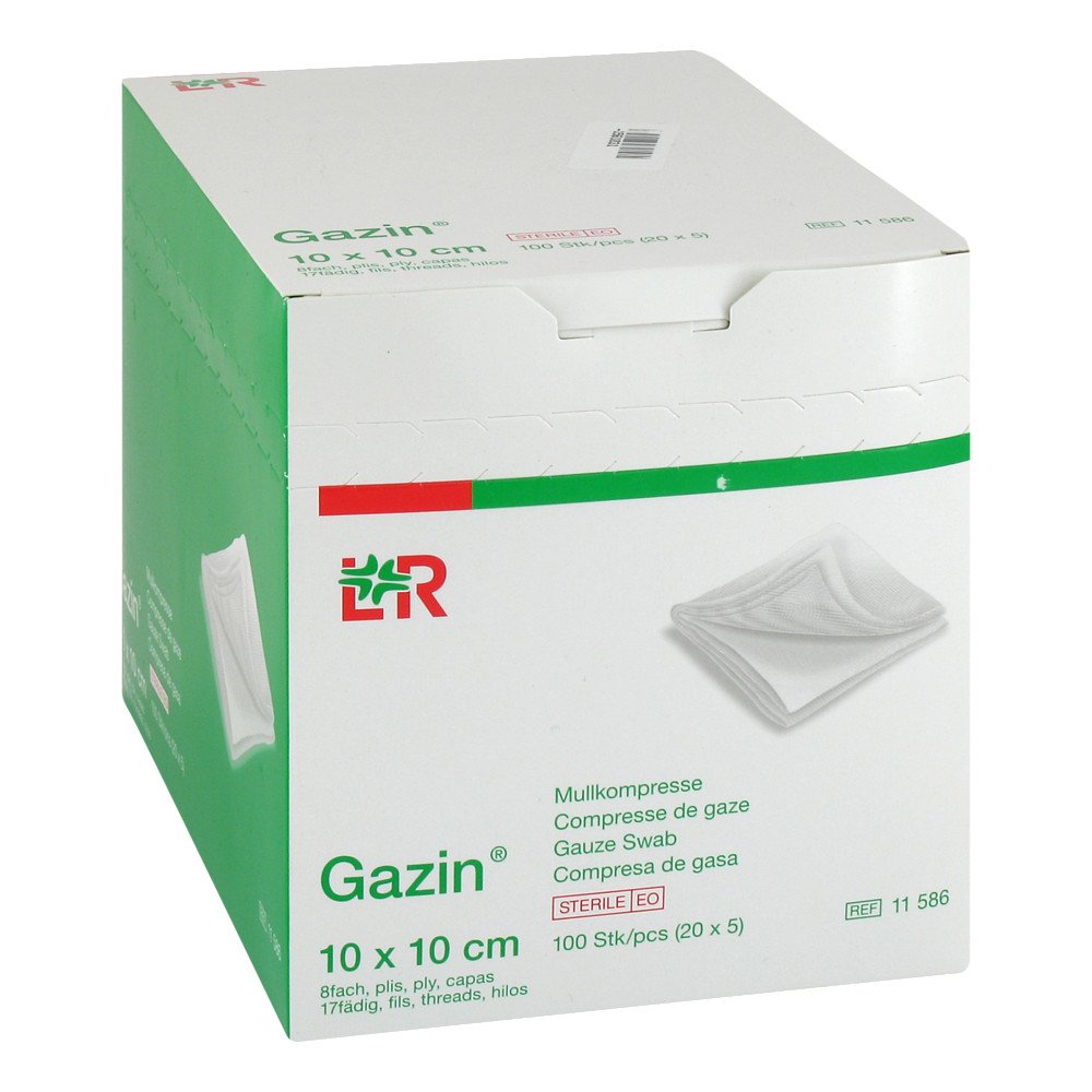 Lohmann & Rauscher GmbH & Co.KG Gazin Mullkompresse 8fach 10x10cm steril 01561031