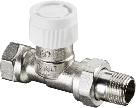 Oventrop Baureihe AV 9 Thermostatventil 1183806 DN 20, Durchgang, Messing vernickelt