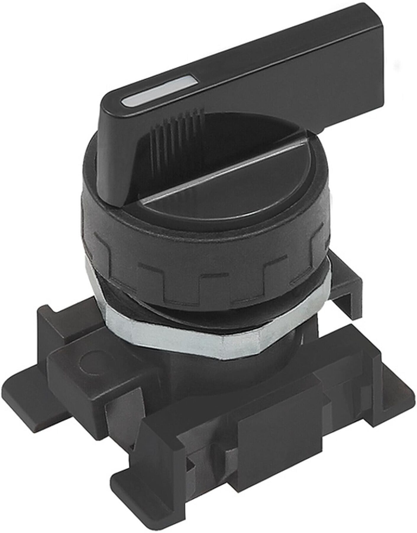 Riegler Langer Drehhebel, schwarz, 2 Stellungen, monostabil (LDH-2M)