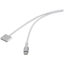 Renkforce USB-Ladekabel USB-C®, Magsafe 3 2.00 m Weiß magnetischer Stecker RF-6437916