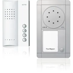 Ritto RGE1891320 Portier Audio Set Freisprechstelle 1 WE, silber/weiß