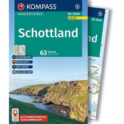 KOMPASS Wanderführer Schottland, 63 Touren mit Extra-Tourenkarte, Taschenbuch von Michael Will, KOMPASS Freytag & Berndt, 978-3-99154-513-2