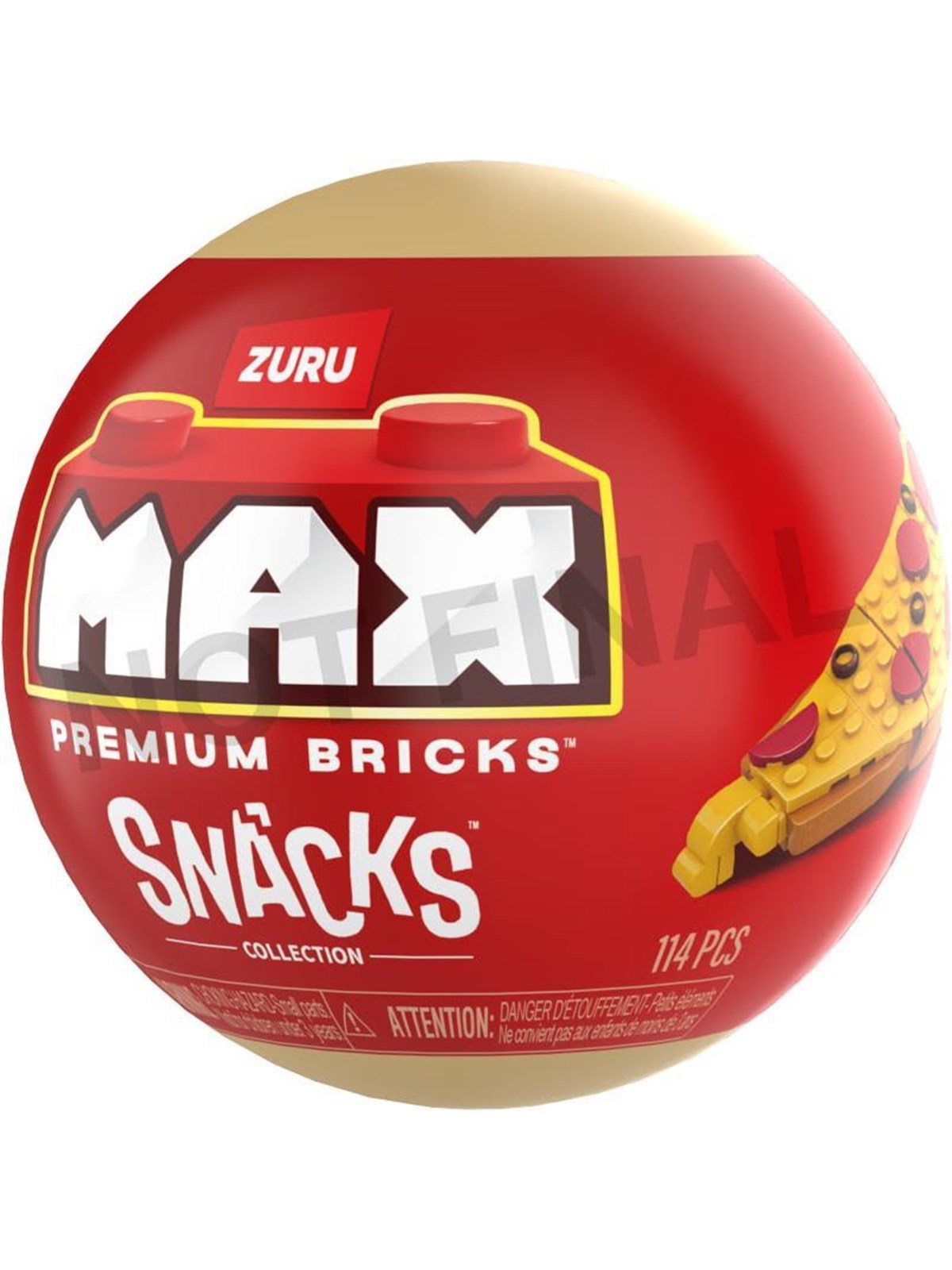 Max Premium Snack Capsule - Construction Playset in Surprise Ball