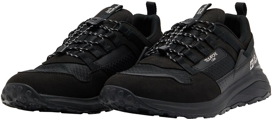 Sneaker JACK WOLFSKIN "DROMOVENTURE ATHLETIC TEXAPORE LOW M", Herren, Gr. UK 6 - EU 39,5, Normalschaft, schwarz, Hauptmaterial: Synthetic. .Second Material: Textile. Futter: Texapore Core .Sole: Rubber / EVA. 100% Rubber/ EVA, Schuhe Sneaker schwarz UK 6 