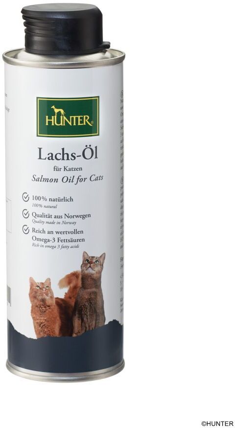 DOG SPORT HUNTER Lachs-Öl für Katzen 250 ml