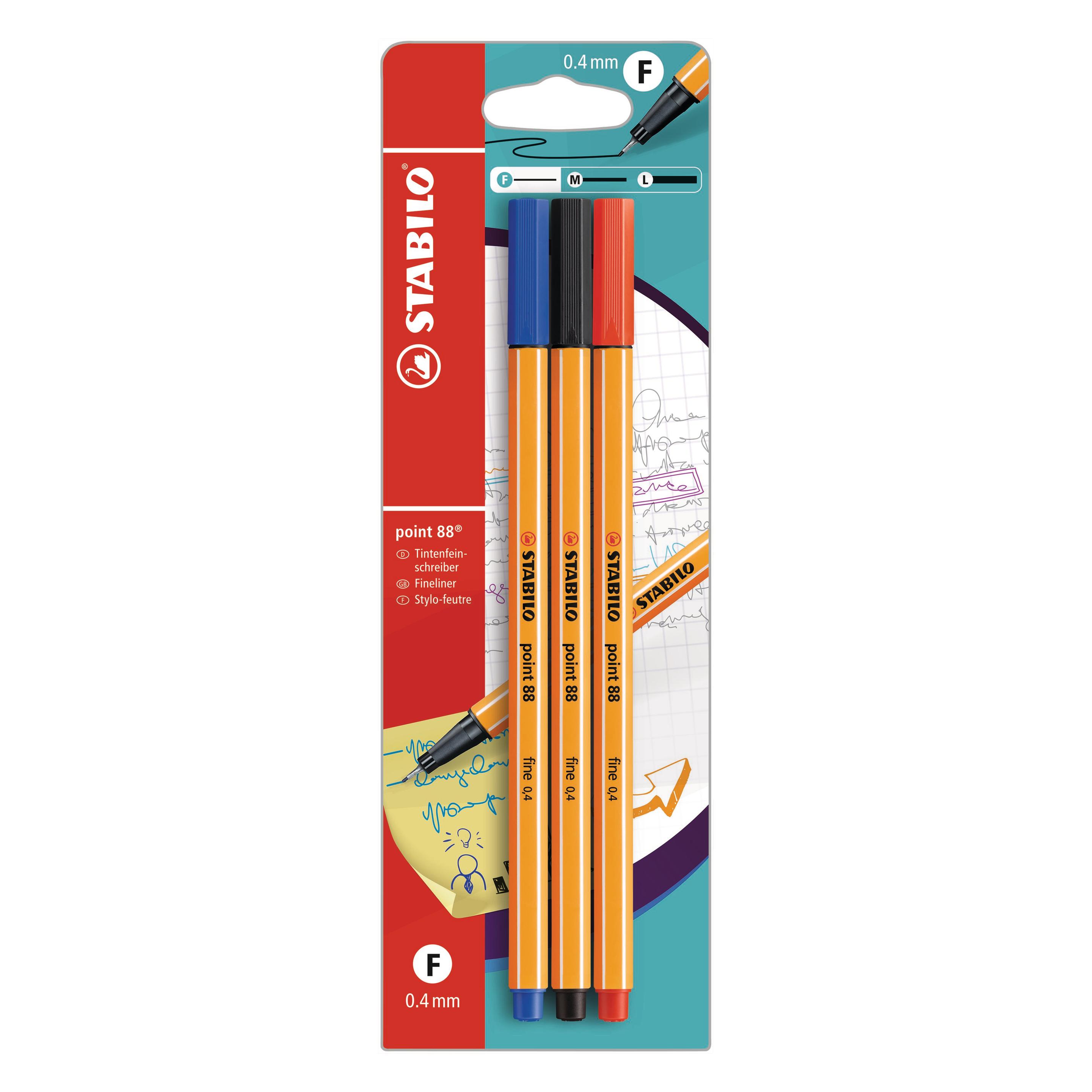 Stabilo Fineliner Point 88 (3x) (108833213)