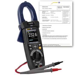 PCE Instruments PCE-CTI 10-ICA Stromzange kalibriert (ISO) digital Datenlogger, KFZ-Messfunktion, Strahlwassergeschützt (IP65), inkl. Spannungsprüfer CAT III