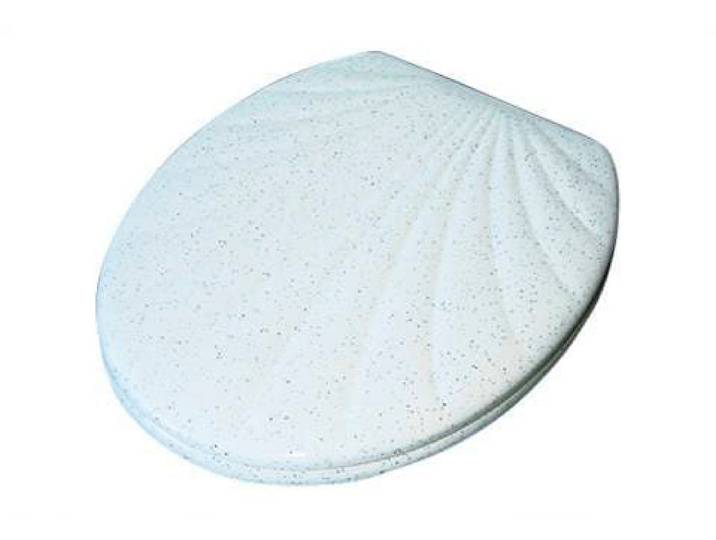 WC-Sitz ADOB Muschel , weiß, B:37cm L:44cm, Duroplast, WC-Sitze, WC-Sitz