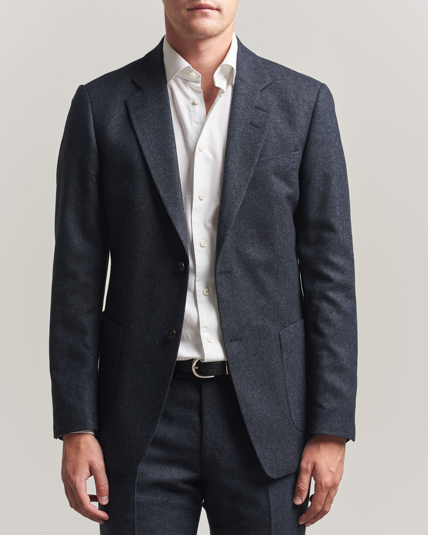 Tiger of Sweden Justin Wool Flannel Suit Blazer Midnight Blue men 54 Blå