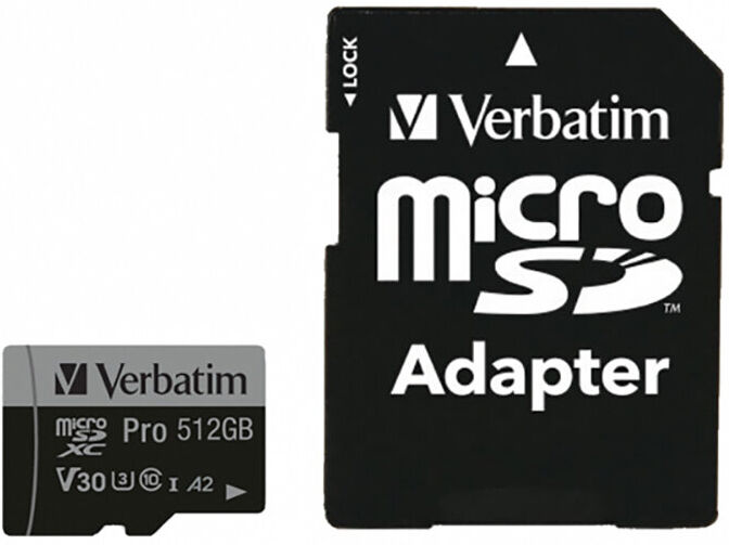 MEMÓRIA MICRO-SD VERBATIM 512GB PRO