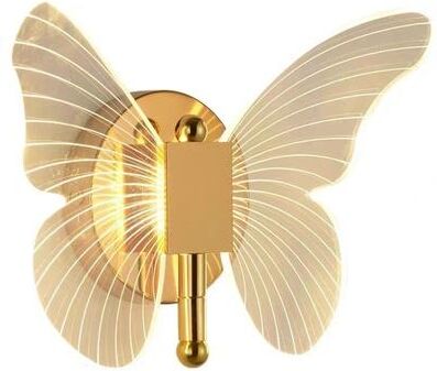 Friendly Fresh Finds Butterfly LED Wall Lamp Modern Acrylic Bedside Light For Elegant Home Decor warm White