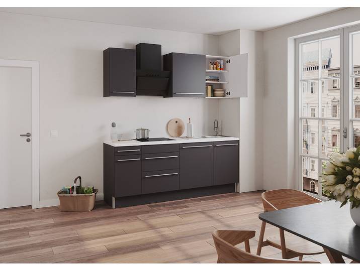 Armoire Suspendue Venezia 40cm Gris/Anthracite