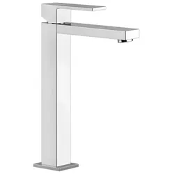 Gessi Rettangolo Waschtisch Einhebelmischer höhere Version, ohne Ablaufgarnitur, Ausladung 128 mm, 11922706, Farbe: Metall Schwarz PVD