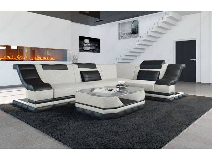 Stoff Ecksofa Bianchi L-Form