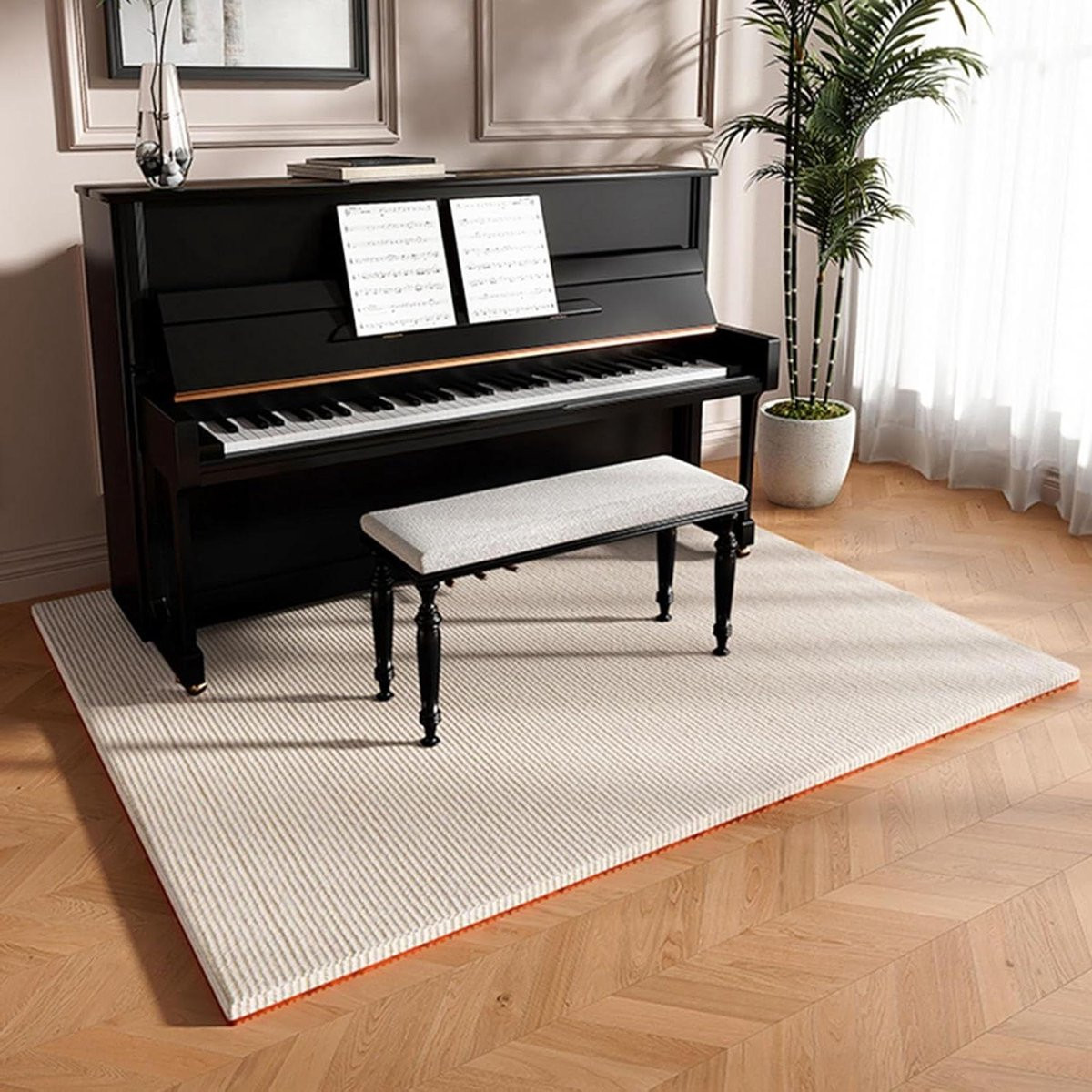 Geluiddicht Tapijt Vloermat Studio Grijs met Antislip TPE Achterkant en Geluidsabsorptie voor Muziek