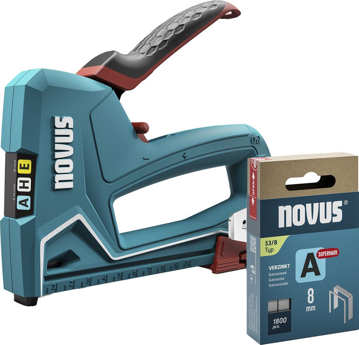 Novus Tools 030-0461 Handmatig Nietpistool Type 37 Type 53 voor 6-14 mm nieten