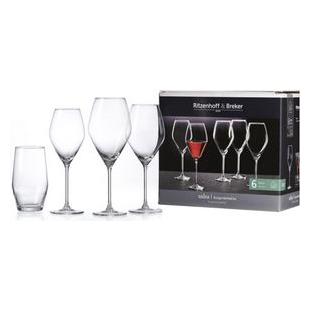 Ritzenhoff & Breker Rotweinglas "SALSA", 0,47 l spülmaschinengeeignet, bauchige Form, Höhe: 250 mm (47 cl, Rotweingläser) (315806)