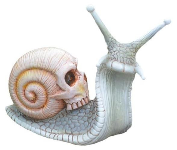 Merkloos Skelet Slak Tuinbeeld voor Halloween Decoratie